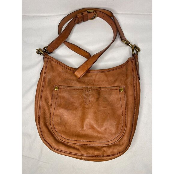 Frye Handbags - Frye Women's Leather Side Pocket‎ Shoulder Crossbody Bag